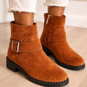 Kenneth Cole Gentle Souls Brown Suede Boots